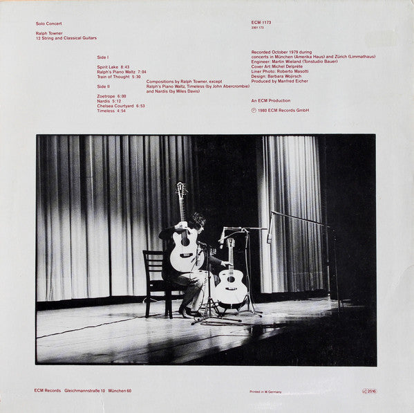 Ralph Towner : Solo Concert (LP, Album)
