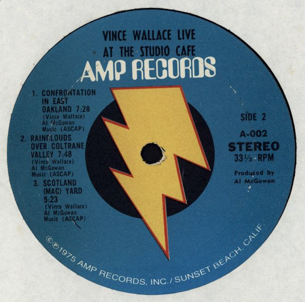 Vince Wallace : Live! At The Studio Cafe (LP)