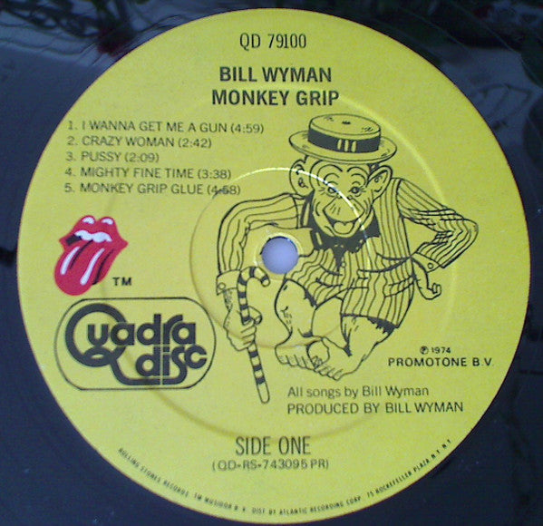 Bill Wyman : Monkey Grip (LP, Album, Quad, Qua)