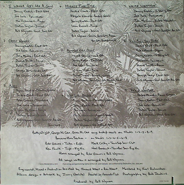 Bill Wyman : Monkey Grip (LP, Album, Quad, Qua)