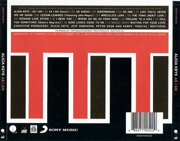 Alicia Keys : As I Am (CD, Album, RE)