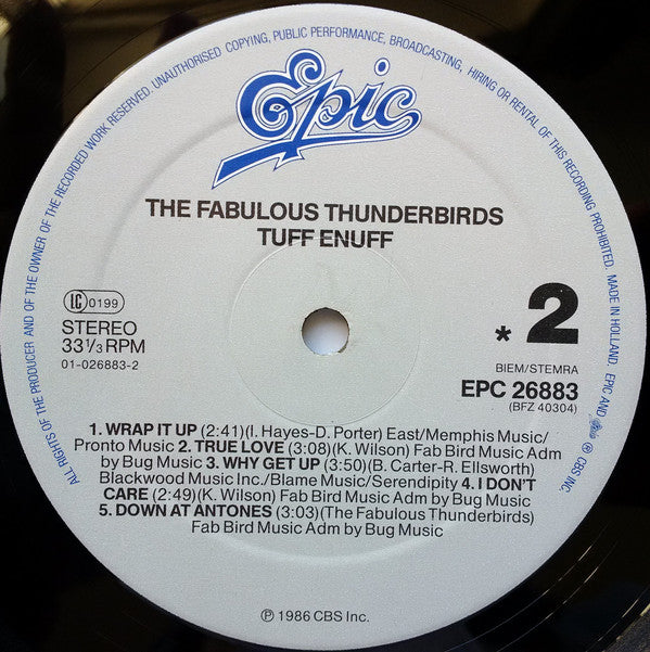 The Fabulous Thunderbirds : Tuff Enuff (LP, Album)