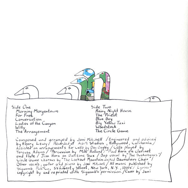 Joni Mitchell : Ladies Of The Canyon (LP, Album, RE, Tra)