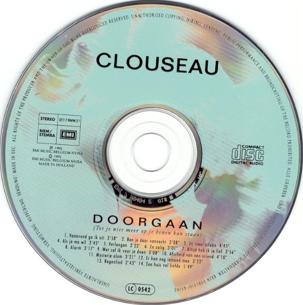 Clouseau : Doorgaan (Tot Je Niet Meer Op Je Benen Kan Staan) (CD, Album)