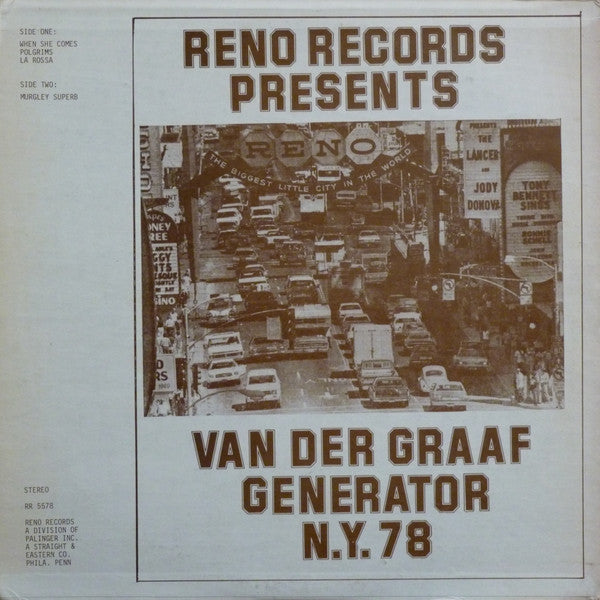 Van Der Graaf Generator : N.Y. 78 (LP, Unofficial)