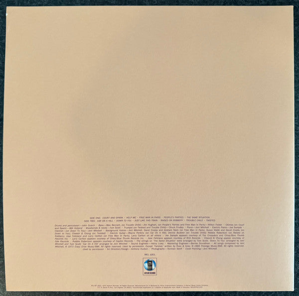 Joni Mitchell : Court And Spark (LP, Album, RE, RM, Gre)