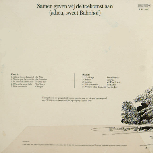 Various : Samen Geven Wij De Toekomst Aan (Adieu Sweet Bahnhof) (LP, Comp, Promo)