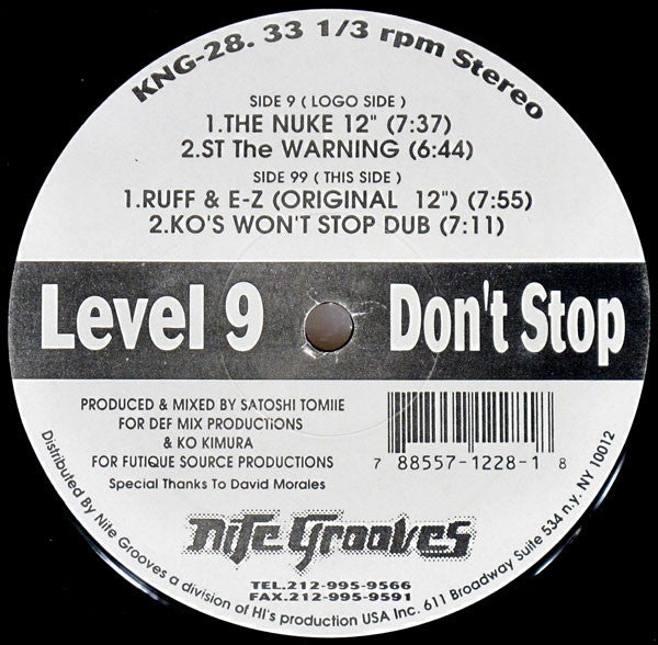 Level 9 : Don't Stop (12")