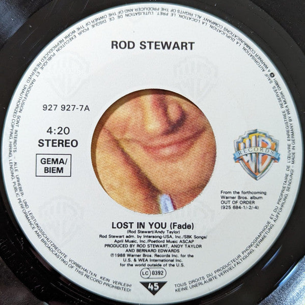 Rod Stewart : Lost In You (7", Single)