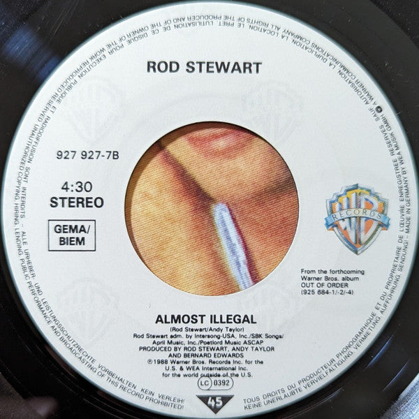 Rod Stewart : Lost In You (7", Single)