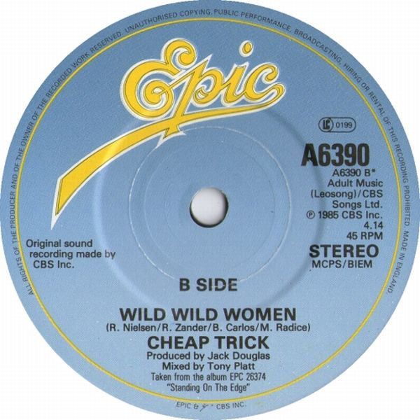 Cheap Trick : Tonight It's You (7", Single)