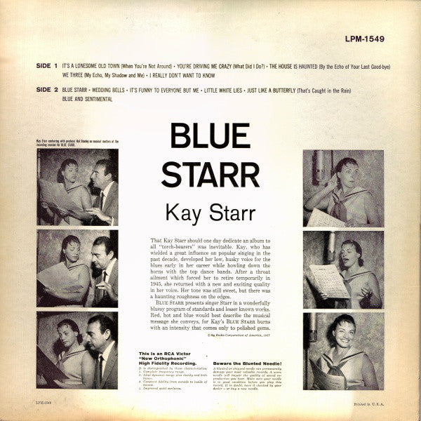 Kay Starr : Blue Starr (LP, Album, Mono)