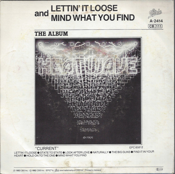 Heatwave : Lettin' It Loose (7", Single)