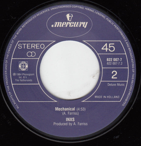 INXS : I Send A Message (7", Single)