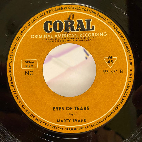 Marty Evans (2) : The Rockin' Rose Of Texas (7", Single, Mono)