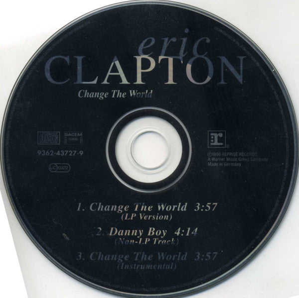 Eric Clapton : Change The World (CD, Single, Car)