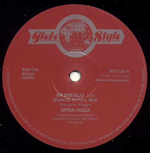 Ofra Haza : Im Nin'Alu (Played In Full Mix) (12")