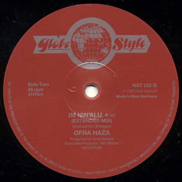 Ofra Haza : Im Nin'Alu (Played In Full Mix) (12")