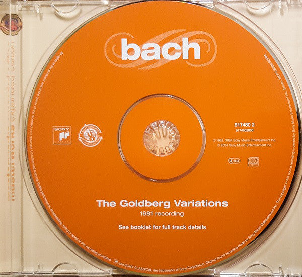 Johann Sebastian Bach - Glenn Gould : The Goldberg Variations - 1981 Recording (CD, Album, RM)