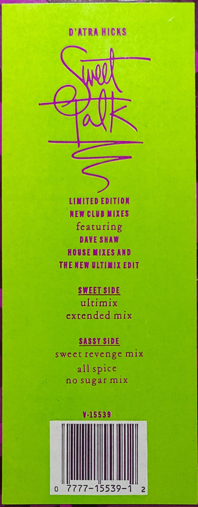 D'Atra Hicks : Sweet Talk (12")