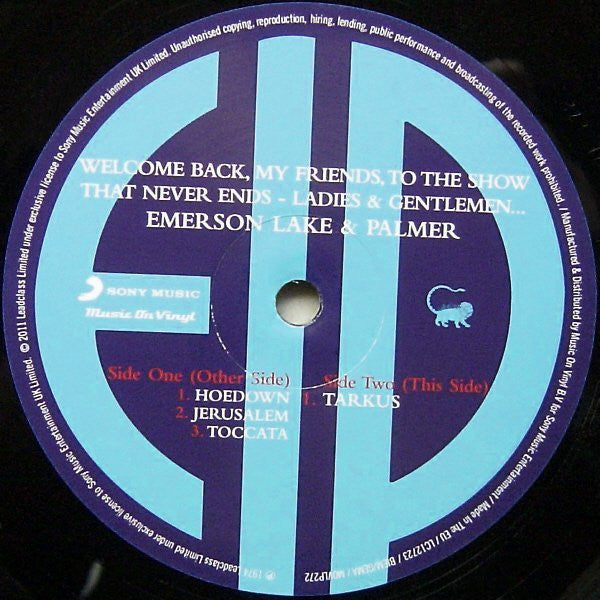 Emerson, Lake & Palmer : Welcome Back My Friends To The Show That Never Ends - Ladies And Gentlemen (3xLP, Album, Ltd, RE, RM, 180)