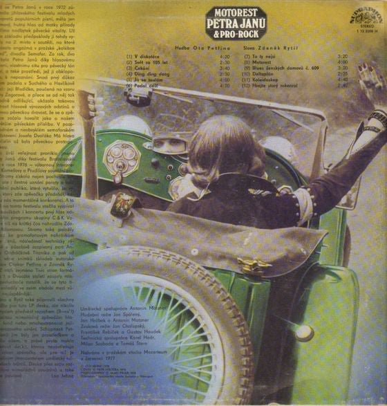 Petra Janů & Pro-Rock : Motorest (LP, Album)