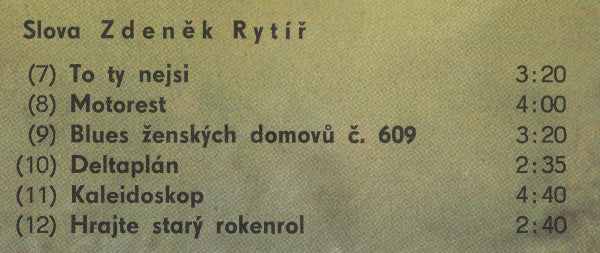 Petra Janů & Pro-Rock : Motorest (LP, Album)