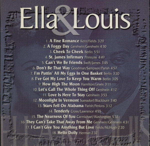 Ella Fitzgerald & Louis Armstrong : Ella & Louis (CD, Comp)