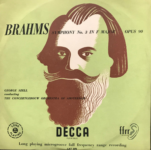 Johannes Brahms • George Szell Conducting Concertgebouworkest : Symphony No. 3 In F Major, Op. 90 (LP, Mono)