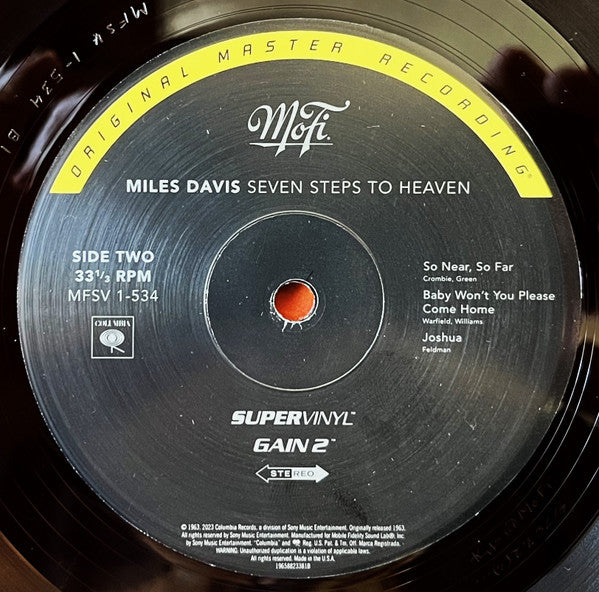Miles Davis : Seven Steps To Heaven (LP, Album, Num, RE, RM, S/Edition, Sup)
