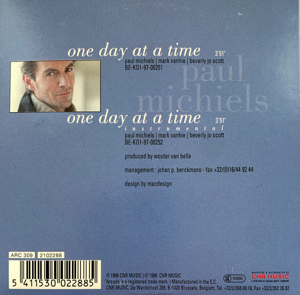Paul Michiels : One Day At A Time (CD, Single)