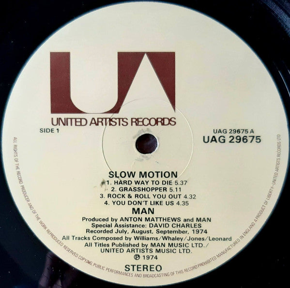 Man : Slow Motion (LP, Album, Lam)