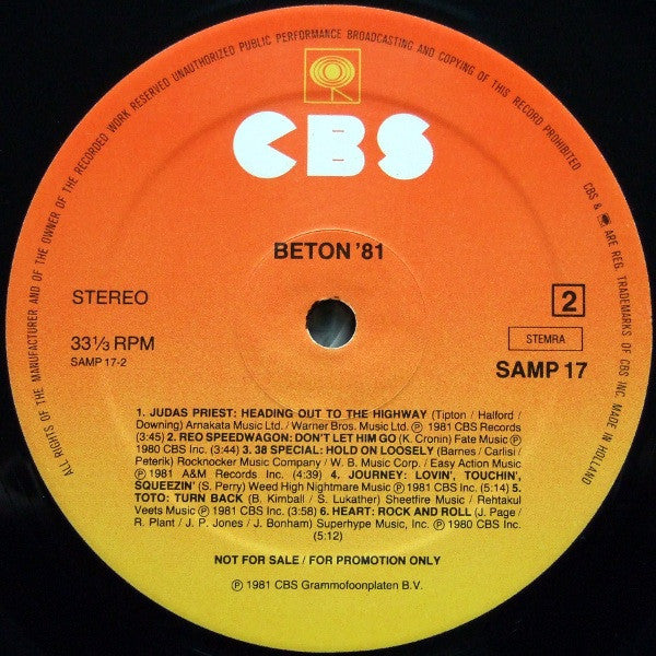 Various : Beton 81 (LP, Album, Promo, Smplr)