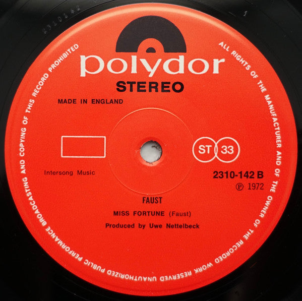 Faust : Faust (LP, Album)