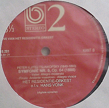 Pyotr Ilyich Tchaikovsky, Residentie Orkest, Hans Vonk : Symfonie Nr. 5, Op. 64 (1888) (LP, Album)