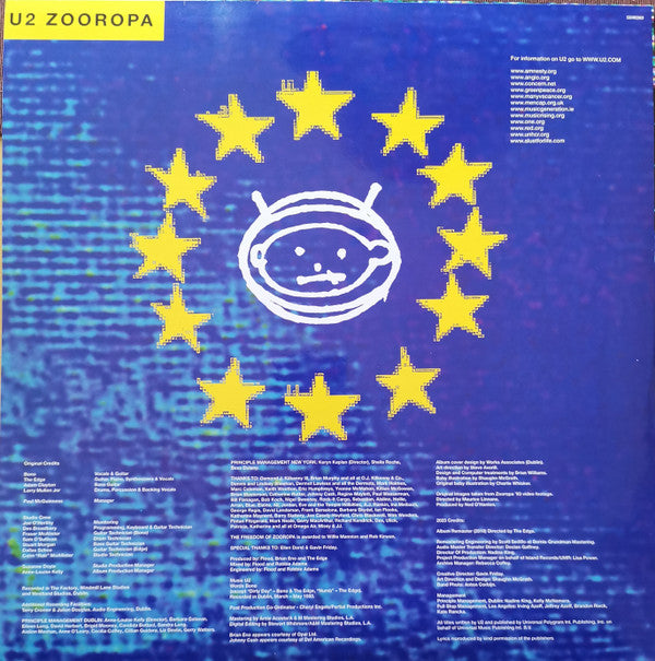 U2 : Zooropa (2xLP, Album, Dlx, Ltd, RE, Yel)