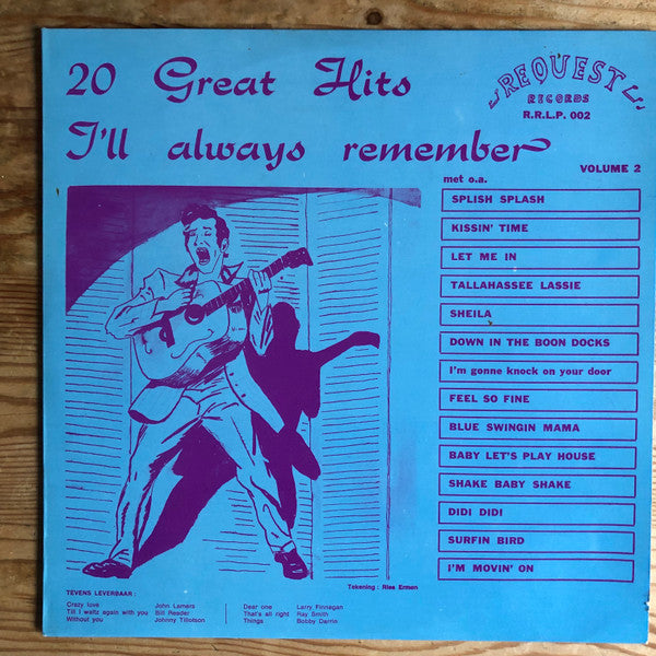 Various : 20 Great Hits I'll Always Remember Volume 2 (LP, Comp)