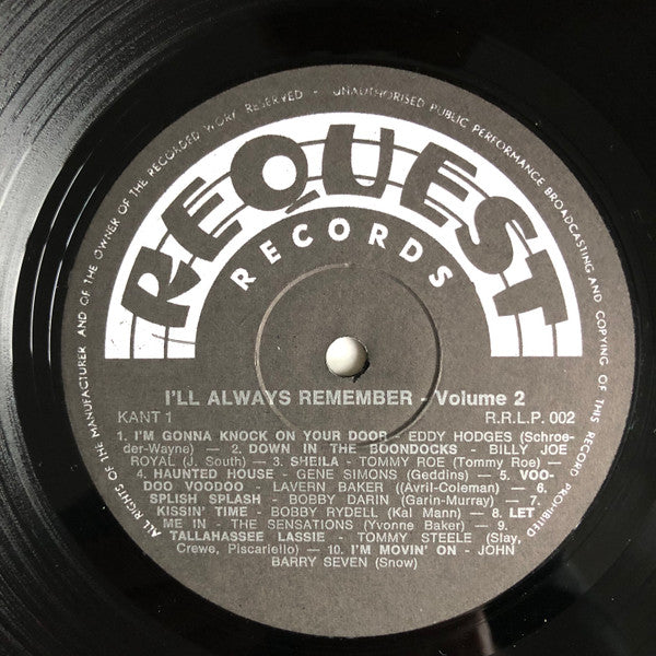 Various : 20 Great Hits I'll Always Remember Volume 2 (LP, Comp)