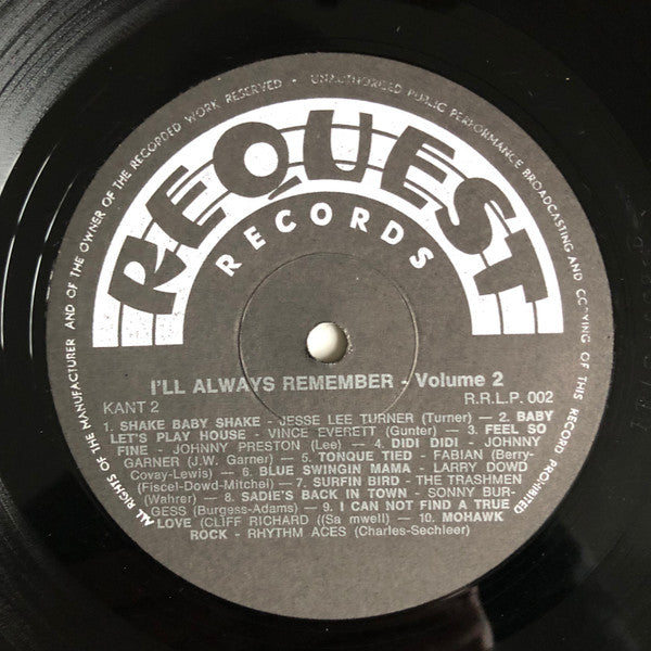 Various : 20 Great Hits I'll Always Remember Volume 2 (LP, Comp)
