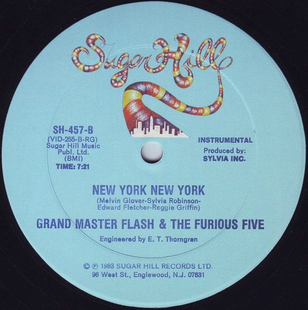 Grandmaster Flash & The Furious Five : New York New York (12")
