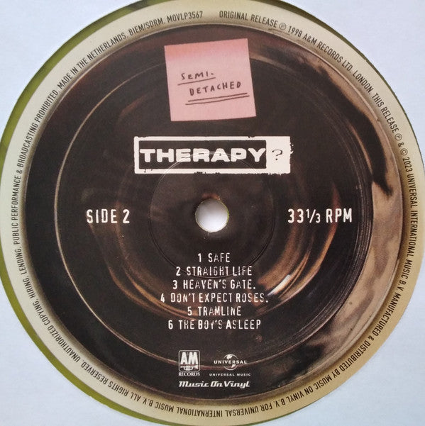 Therapy? : Semi-Detached (LP, Album, RE, Yel)