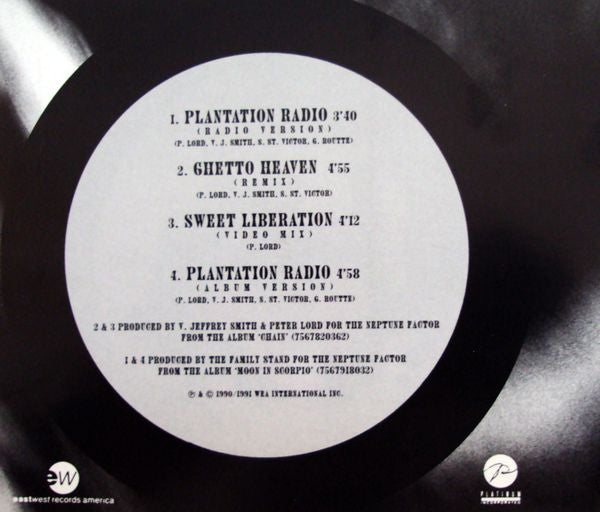 The Family Stand : Plantation Radio (CD, Single)