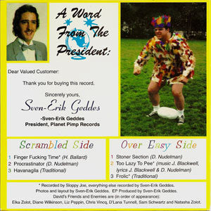David Nudelman : David Nudelman Lays An Egg (7", EP, W/Lbl, Whi)