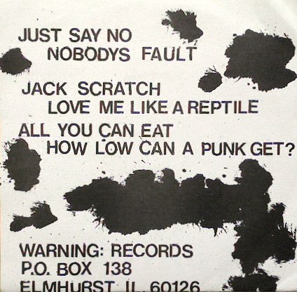 Various : Under The Influence (7", Comp, Yel)