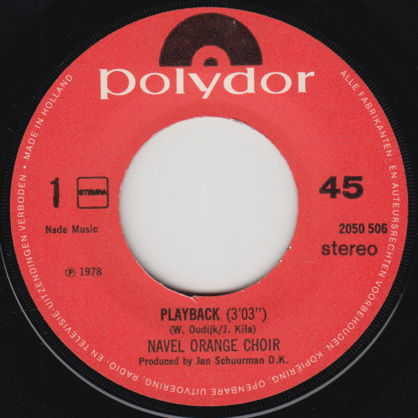 Navel (3) : Playback (7", Single)