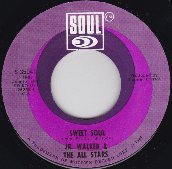 Junior Walker & The All Stars : Come See About Me / Sweet Soul (7", Single, ARP)