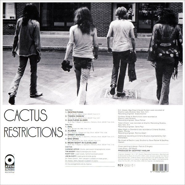 Cactus (3) : Restrictions (LP, Album, Ltd, Num, RE, 180)