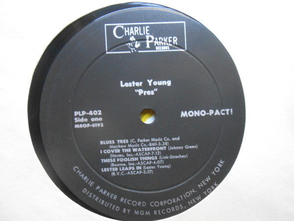 Lester Young : Pres (LP, Comp, Mono)