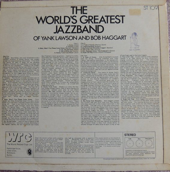 The World's Greatest Jazzband Of Yank Lawson And Bob Haggart : The World's Greatest Jazz Band (LP, Album)