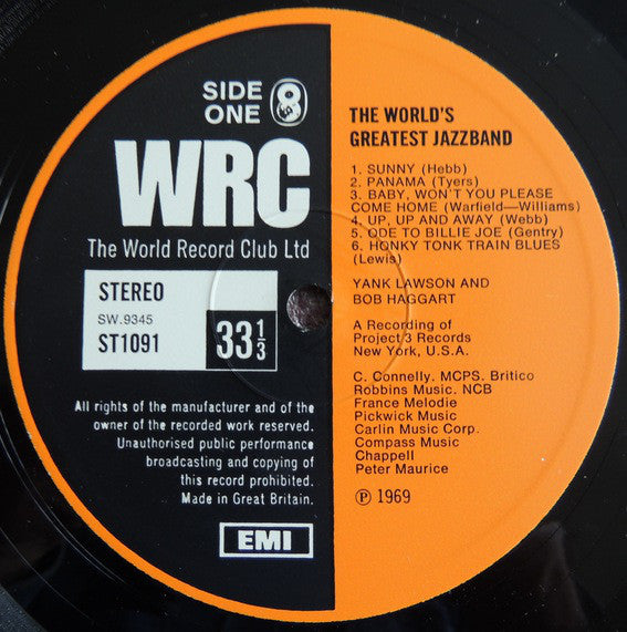 The World's Greatest Jazzband Of Yank Lawson And Bob Haggart : The World's Greatest Jazz Band (LP, Album)